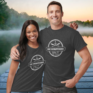 De douanestad van Winnipesaukee NH van het meer, T-shirt