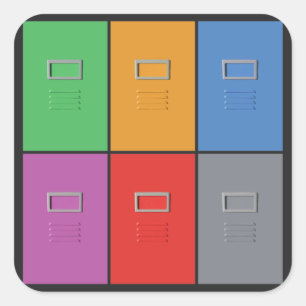 De douanestickers van de Kabinetten van het Vierkante Sticker