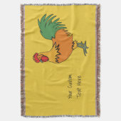 De douanetekst van het rooster & de kleur werpen d deken (Voorkant Verticaal)