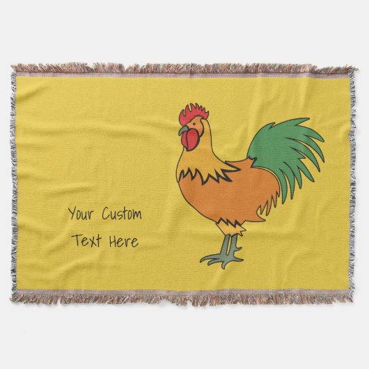 De douanetekst van het rooster & de kleur werpen d deken (Voorkant)