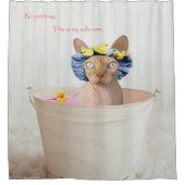 De douche is mijn veilige zone. douchegordijn (Voorkant)