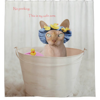 De douche is mijn veilige zone. douchegordijn