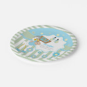 De Douche van de Jongen van het Baby van de Papieren Bordje (Gekanteld)