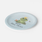 De Douche van de Jongen van het Baby van de Prins Papieren Bordje (Gekanteld)