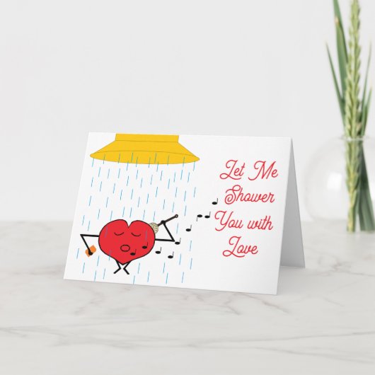 De douche van de liefde: kaart (Voorkant)
