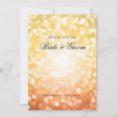 De douche van het huwelijk wint Autumn/Herfst Glit Kaart (Achterkant)