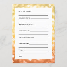 De douche van het huwelijk wint Autumn/Herfst Glit Kaart