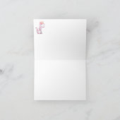 *~* de Douche van het Meisje van het Baby van de Bedankkaart (Binnen)