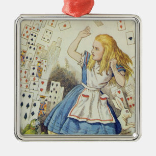 De douche van kaarten metalen ornament