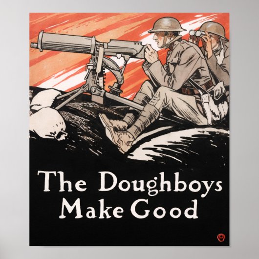 De Doughboys maken goed - WWI Propaganda - 1918 Poster (Voorkant)