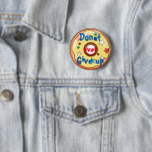 De doughnut geeft ooit op ronde button 5,7 cm (In situ)
