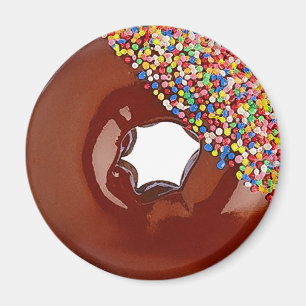De Doughnut van de chocolade Magneet
