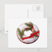 De Doughnut van Kerstmis Feestdagenkaart (Voorkant / Achterkant)