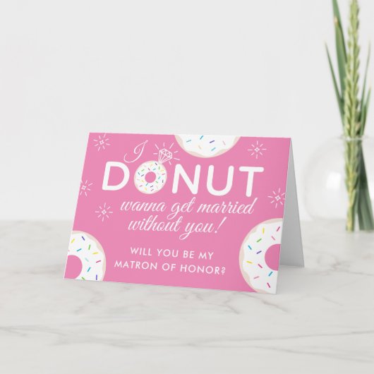 De doughnut zal "u mijn Matron van Eer?" zijn Het (Voorkant)