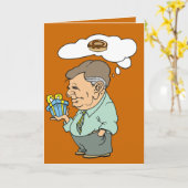 De doughnutkaart van de vader kaart (Gele Bloem)