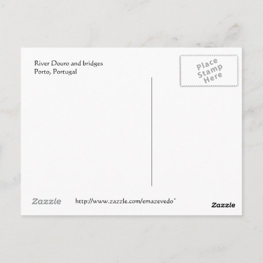 De Douro, Briefkaart Portugal (Achterkant)
