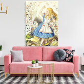 De douwer van Kaarten Canvas Afdruk (Insitu (Woonkamer))