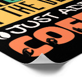 De dovenleraar voegt gewoon koffie toe poster (Hoek)