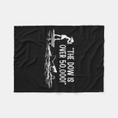 De dow is over 50.000! meme haai fleece deken (Voorkant (Horizontaal))