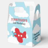 De Dozen van de vliegtuiggunst (Blauw & Rood) Bedankdoosjes (Geopend)