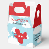 De Dozen van de vliegtuiggunst (Blauw & Rood) Bedankdoosjes (Geopend)