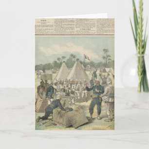 De Dozen van het nieuwjaar in Dahomey Feestdagen Kaart