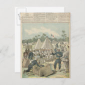 De Dozen van het nieuwjaar in Dahomey Feestdagenkaart (Voorkant / Achterkant)