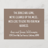 DE DOZEN ZIJN WEG, WE HEBBEN DE ROTZOOI OPGERUIMD FEESTDAGENKAART (Voorkant)