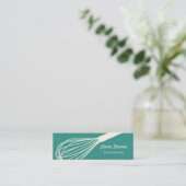 De draad zwaait de Kaart van de Catering Mini Visitekaartje (Staand voorkant)