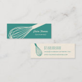 De draad zwaait de Kaart van de Catering Mini Visitekaartje (Voorkant / Achterkant)