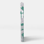 De Draagtas van de Telefoon van het blok, Groene M iPhone Hoesje (Linkerkant)