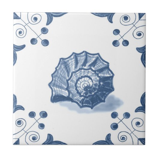 De Draai van Shell van de Schrapping Spiral met de Tegeltje (Voorkant)