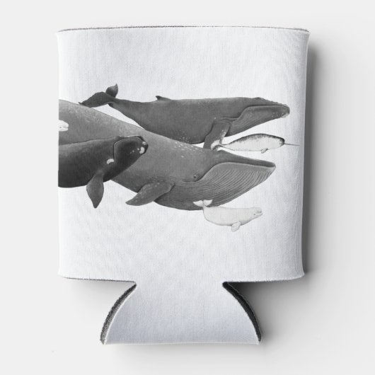 De draai van walviskunst blikjeskoeler (Voorkant)