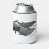 De draai van walviskunst blikjeskoeler (Blikje Achterkant)