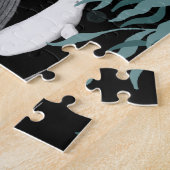 De draai van walviskunst legpuzzel (Zijkant)