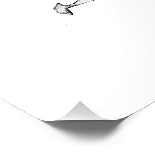 De draai van walviskunst perfect poster (Hoek)