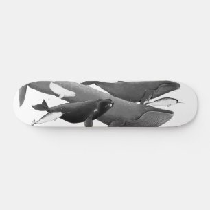 De draai van walviskunst persoonlijk skateboard