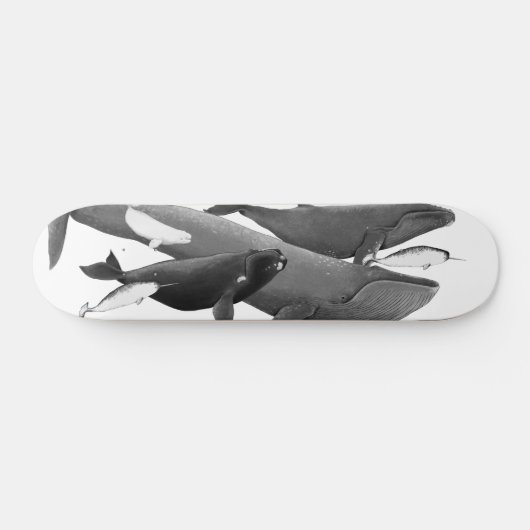 De draai van walviskunst persoonlijk skateboard (Horizontaal)