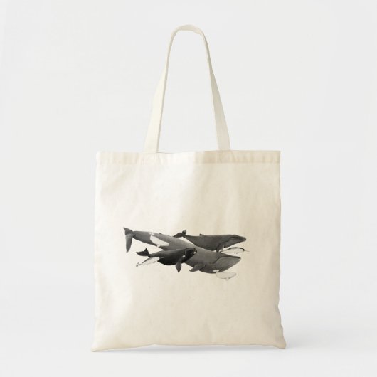 De draai van walviskunst tote bag (Voorkant)