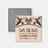 De  Draaien van het peach sparen de Magnet van de  (Voorkant / Achterkant)