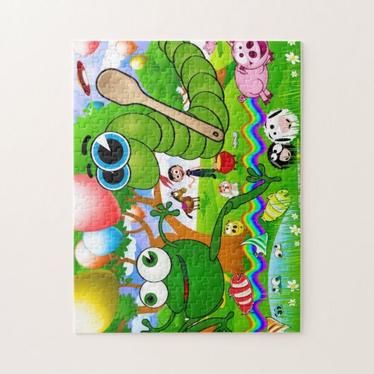 De draaiende slang (Ide Zmija) Legpuzzel (Verticaal)