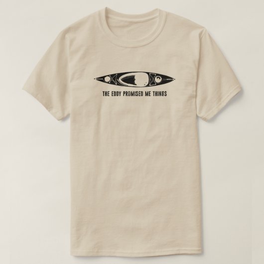 De draaikolk beloofde me dingen Kayak T-shirt (Design voorkant)