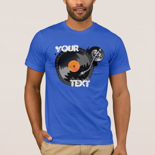 De draaischijfT-shirt van DJ T-shirt (Voorkant)