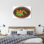De draak 2009 canvas afdruk (Insitu (Slaapkamer))