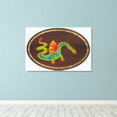 De draak 2009 canvas afdruk (Insitu (Houten vloer))