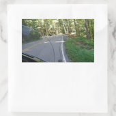 De draak berijden rechthoekige sticker (Tas)