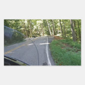 De draak berijden rechthoekige sticker (Voorkant)