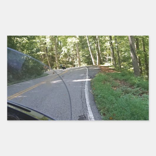 De draak berijden rechthoekige sticker (Voorkant)