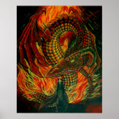 De draak bevestigen poster (Voorkant)