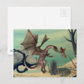 De draak briefkaart (Voorkant / Achterkant)